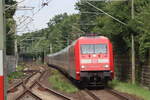 br-193-2/891584/br-101-094-zieht-einen-leeren BR 101 094 zieht einen Leeren IC1 Park mit einer BR 193 der DSB hinten dran durch Hamburg Rahlstedt am 7.8.2025