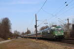 BR 101 039-6 von DB Fernverkehr (Fahrziel Natur) mit dem IC 2375/2293 nach Stuttgart HBF durch Herzhorn am 23.März.2025
