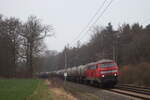BR 225 133-8 von RBP mit einem Kesselzug Richtung Büchen durch Müssen am 25.März.2025
