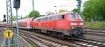 218 470-3 Nah.SH als RB?? nach Puttgarden in Hamburg Hbf am 7.Mai 2022