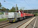 BR 277 405 von Schweerbau mit Schotterzug durch HH-Harburg -> Maschen.