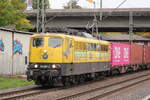BR 151 007-2 von EGP mit Containern bei der durchfahrt HH-Harburg Richtung Maschen/Buchholz.
