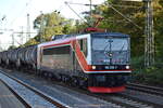 BR 155 239-7 von Erfurter Bahnservice Service mit einem Kesselzug durch Hamburg Harburg Richtung Hamburg Waltershof am 19.Januar.2023