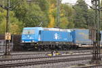 BR 185 303-5 von EGP mit Walterzug bei der durchfahrt HH-Harburg Richtung Lbeck.