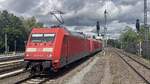 BR 101 075-0 + 101 083-4 + 101 005-7 als Lokzug durch HH-Bergedorf -> Hamburg Eidelstedt.