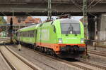 BR 186 516 (242.516) als (FLX 1347 Hamburg Hbf -> K�ln Hbf) bei der Ausfahrt HH-Harburg.