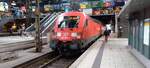 182 025-7 als RE1 nach Bchen in Hamburg Hbf am 7.April 2022