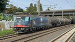 BR 185 601-2 (NightRider) von HSL mit Kesselzug durch HH-Harburg -> Maschen.