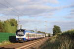 Die BR 440 212 von der Nordwestbahn Fährt hier als RS2 nach Bremerhaven- Lehe am 16.8.2025 durch Lunestedt